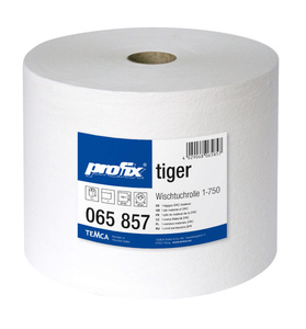 Протирочный материал в рулонах Profix Tiger белый (1 рул х 255 м)